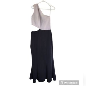 Maria Bianca Nero One Shoulder Special Occasion Dress size 12 USA Made